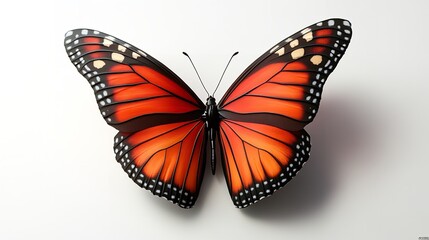 Fototapeta premium Captivating Butterfly Pollination Scene in the Garden. Nature and Wildlife concept