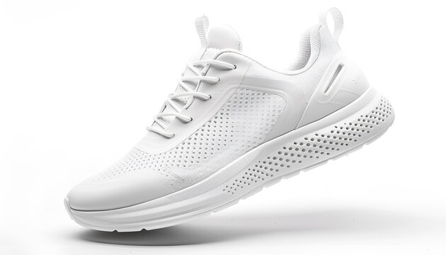 New stylish modern sneaker on white background