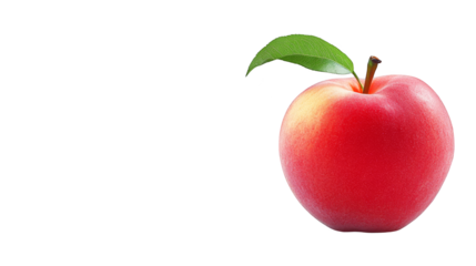Glitch Effect Red Apple on Checkerboard Background
