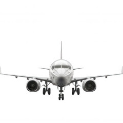 Airplane on white or transparent background cutout.