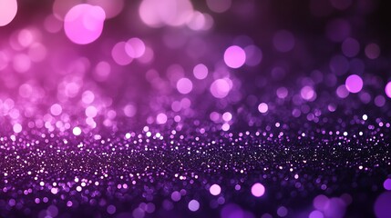 Sparkling Light Purple Glitter Texture Abstract Background with Bright Shimmer, Providing Ample Copy Space for Personalized Invitations, Announcements, or Artistic Backgrounds