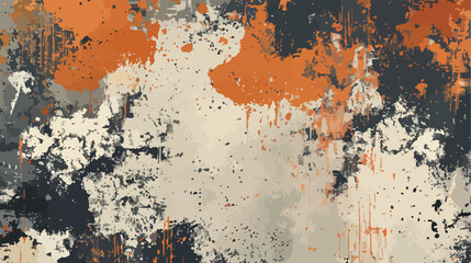 Grunge Background Flat Vector Isolated on White