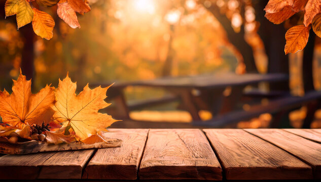 Fond d'automne, chute des feuilles. Espace vide