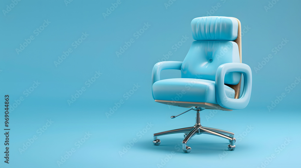 Canvas Prints chair office equipment 3d cartoon