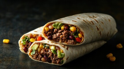 Delicious Burritos with Savory Filling