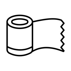 Toilet paper line icon