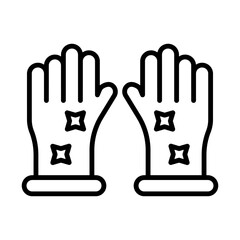 Gloves line icon