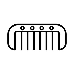 Comb line icon