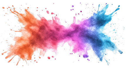 Fototapeta premium Abstract Digital Art Colorful Splashes with Glitch Effect