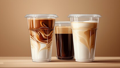 Enjoying a warm cafe au lait.