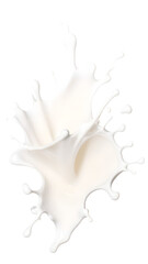 milk splash isolated on white