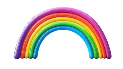 Rainbow Arch Over Abstract Pattern Background