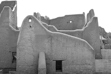 Riyadh Saudi Arabia Mar 11 2023: Al Diriyah old capital . Diriyah ruins - Saudi culture. National...