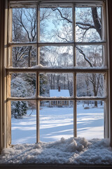 winter view from the window 