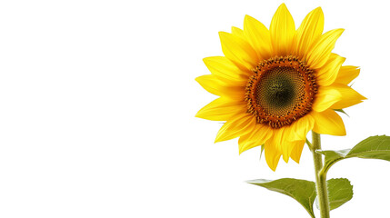 Vibrant Sunflower with Glitch Art Background