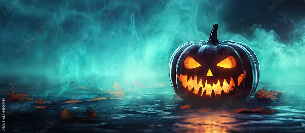 Poster Halloween festive background. with copy space image. Place for adding text or design