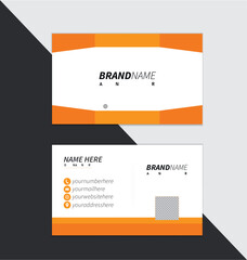 Creative Orange Company Business Card Design