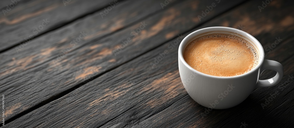 Leinwandbilder a cup of coffee beverage focused selection. with copy space image. place for adding text or design
