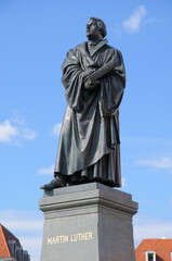 Denkmal für Martin Luther, Dresden, Sachsen, Deutschland, Europa