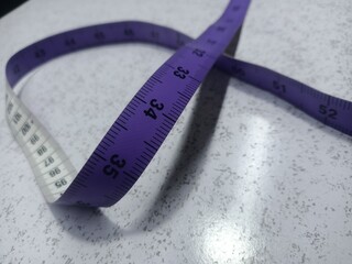 measuring tape on a white background