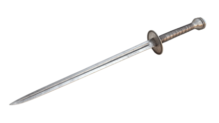 Medieval Sword on Abstract Background