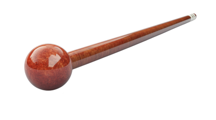 Wooden Walking Stick with Ornate Handle  3D Render
