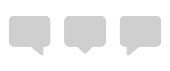 Chat icon message. Online message speech bubble social media app. Web chat sign.