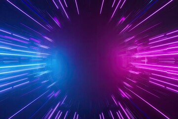 Obraz premium Futuristic Techno Gradient Background with Neon Blue Purple and Magenta Glow
