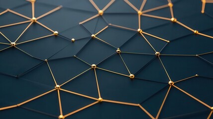 Digital dashboard, showing a network of blockchain nodes with transaction status updates, 3D illustration