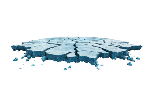 Abstract Glitch Art  Broken Ground and Pixelated Background