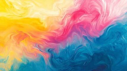 Colorful abstract paint swirl, vibrant hues. Artistic creativity and expression concept