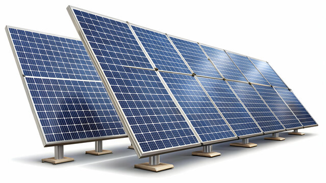 Blue solar panels tilted towards the sun, sustainable power.
Metallic framed solar panels with grid pattern, clean energy solution.
Renewable energy source, solar panels for sustainable future.