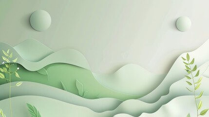 A simple and appealing simple light green background decoration. The light green color brings a sense of freshness and tranquility. It might have a uniform texture or a minimalistic pattern. 