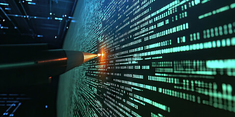 Nuclear Launch Code: A computer screen, displaying codes and security measures for launching missiles.