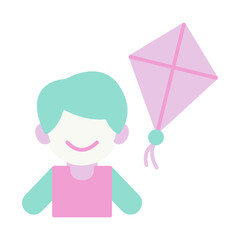 child with kite