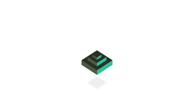 Frame-based animation with each layer getting smaller