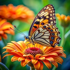 Obraz premium butterfly on flower