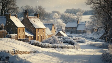house in the snow