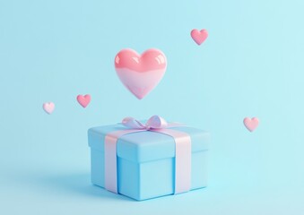 gift box with hearts