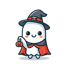 Cute ghosts, Halloween
