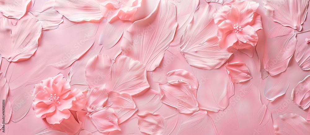 Poster Pink paper texture pattern background can be used for wallpaper cover pages invitations or greeting cards. with copy space image. Place for adding text or design