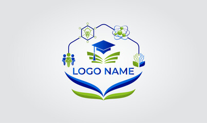 IT Academy logo, Stem logo, Science and Technology logo