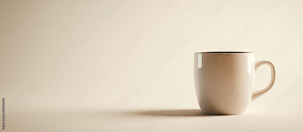 Fototapete mug of coffee. with copy space image. place for adding text or design