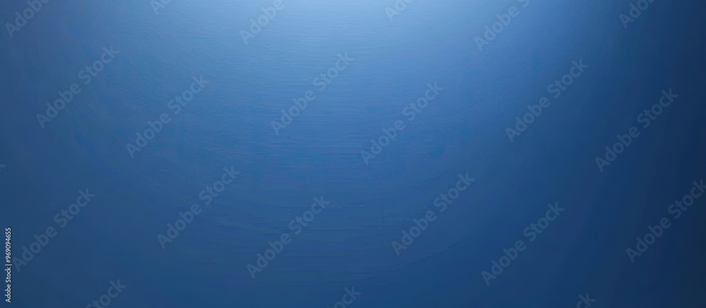 Aufkleber Plain blue background Horizontal banner featuring copy space