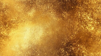 Panoramic golden texture with shimmering glitter