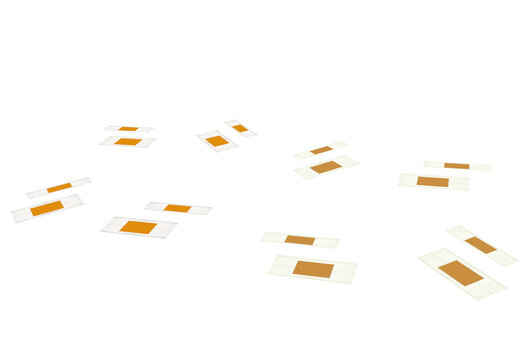 3d view plasters for wounds. On isolated transparent background.