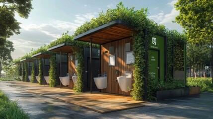 Green Eco Restrooms.