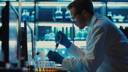 A scientist working with CRISPR technology