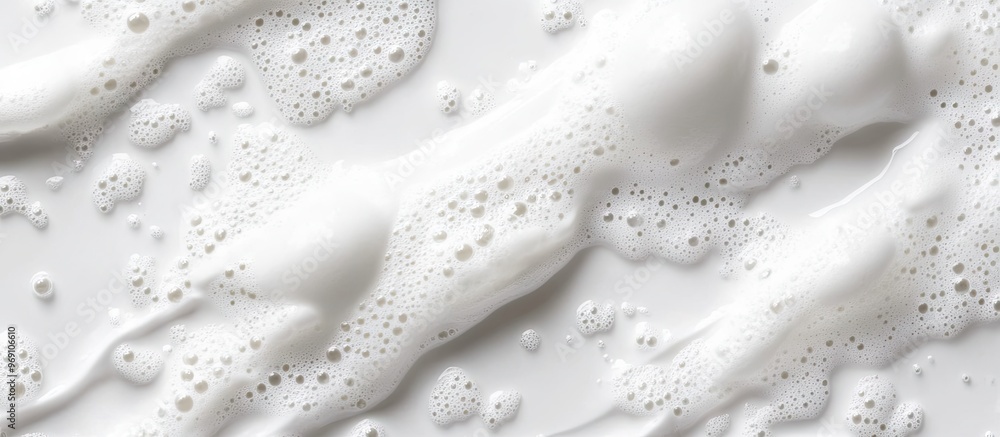 Leinwandbilder white foam background. with copy space image. place for adding text or design