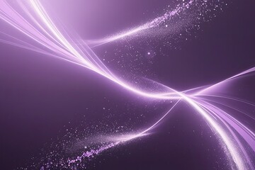 Fototapeta premium Glossy Lavender Abstract Tech Wallpaper with Dynamic Particle Waves and Future Interface Design